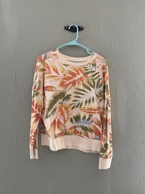 NATURAL LIFE Pink Tropical Floral Crewneck Sweatshirt